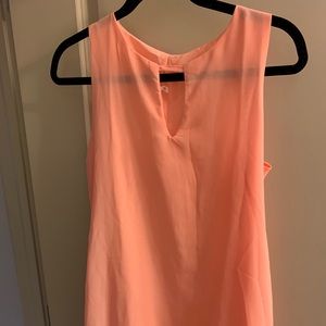 Peach sleeveless dress